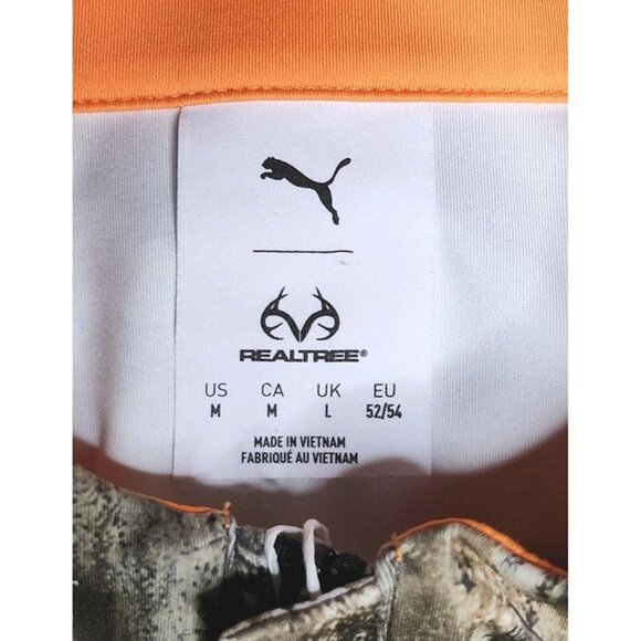 Puma x Real Tree Deep Forest Quarter Zip Pullover Jacket - Picture 7 of 12